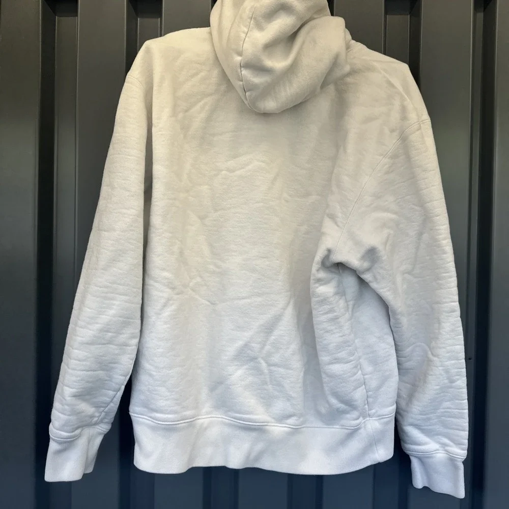 Air Jordan Wordmark‎ Men's Heavy Fleece Hoodie White  Sz L Streetwear
